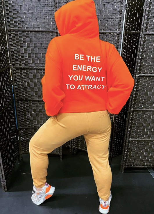 Orange energy hoodie